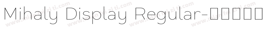 Mihaly Display Regular字体转换